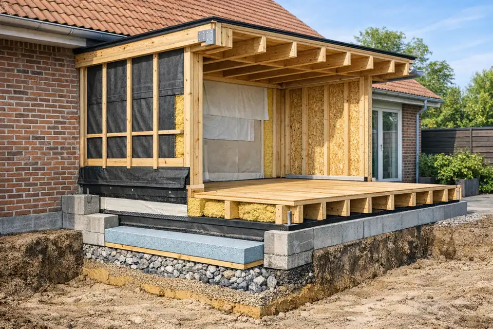 Arkitekttegnet tilbygning i Solrød Strand - billede 4